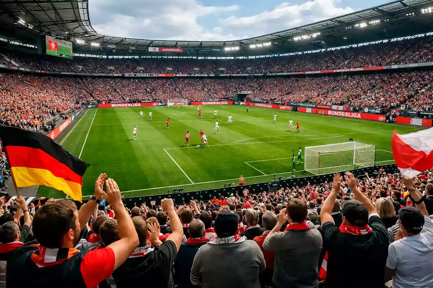 Sportjournalist pr&uuml;ft Aufstellungen und Verletzungsmeldungen auf dem Smartphone